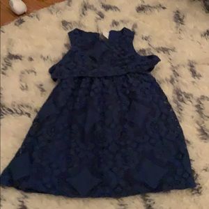 Toddler blue dress